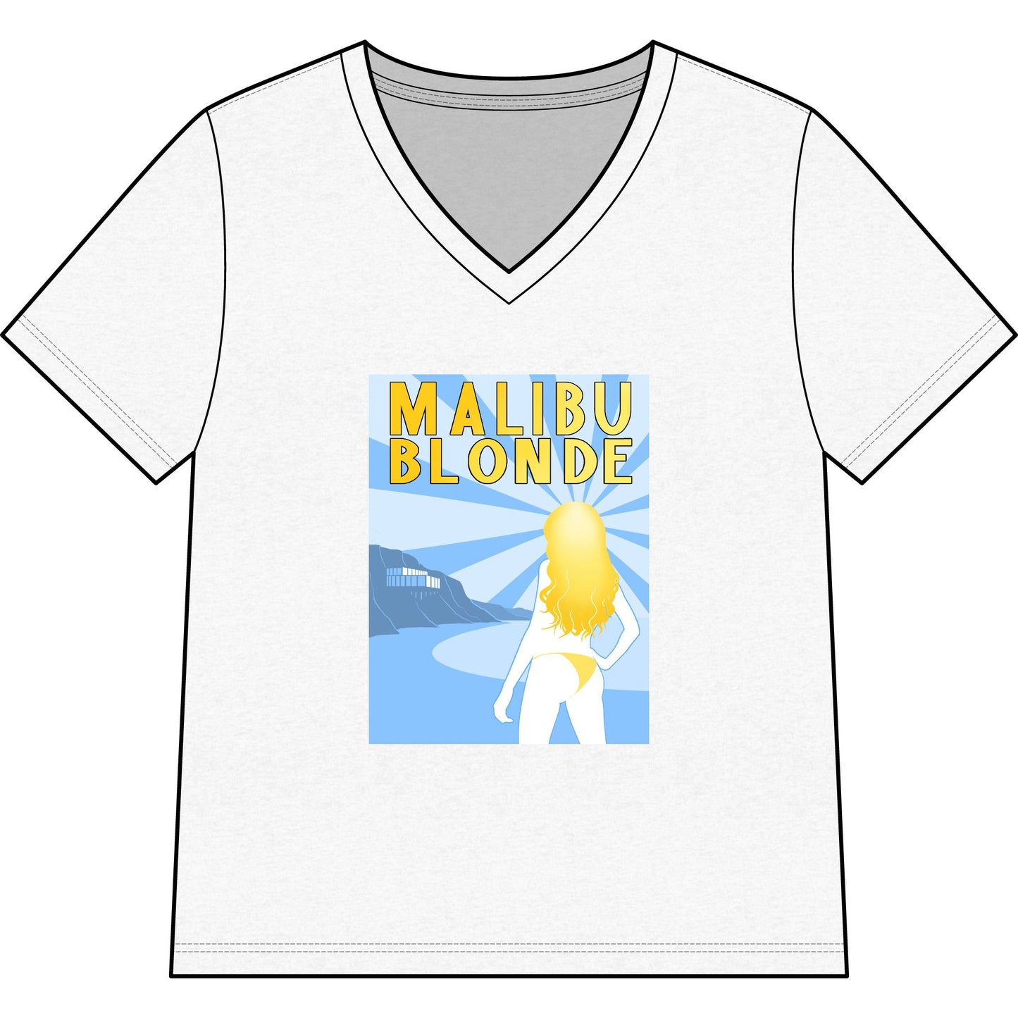 Malibu Blonde V-neck Shirt
